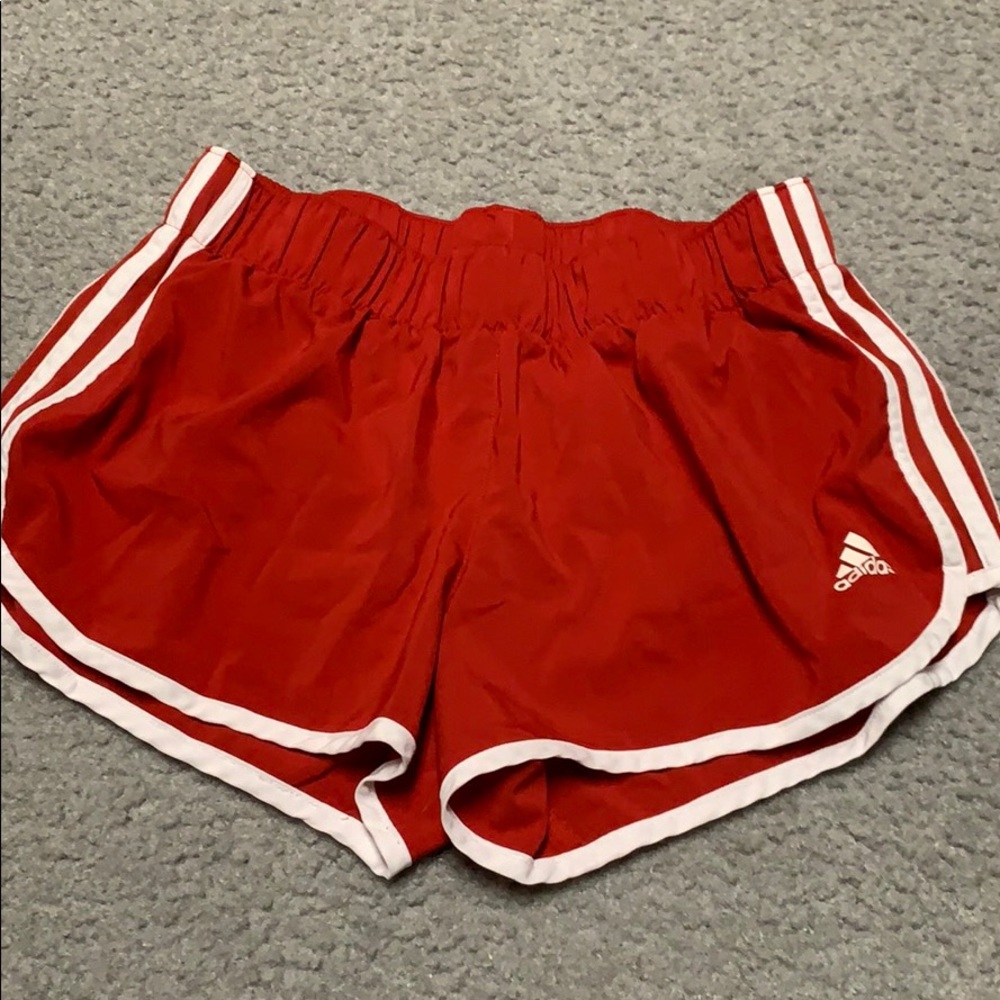 Adidas red shorts